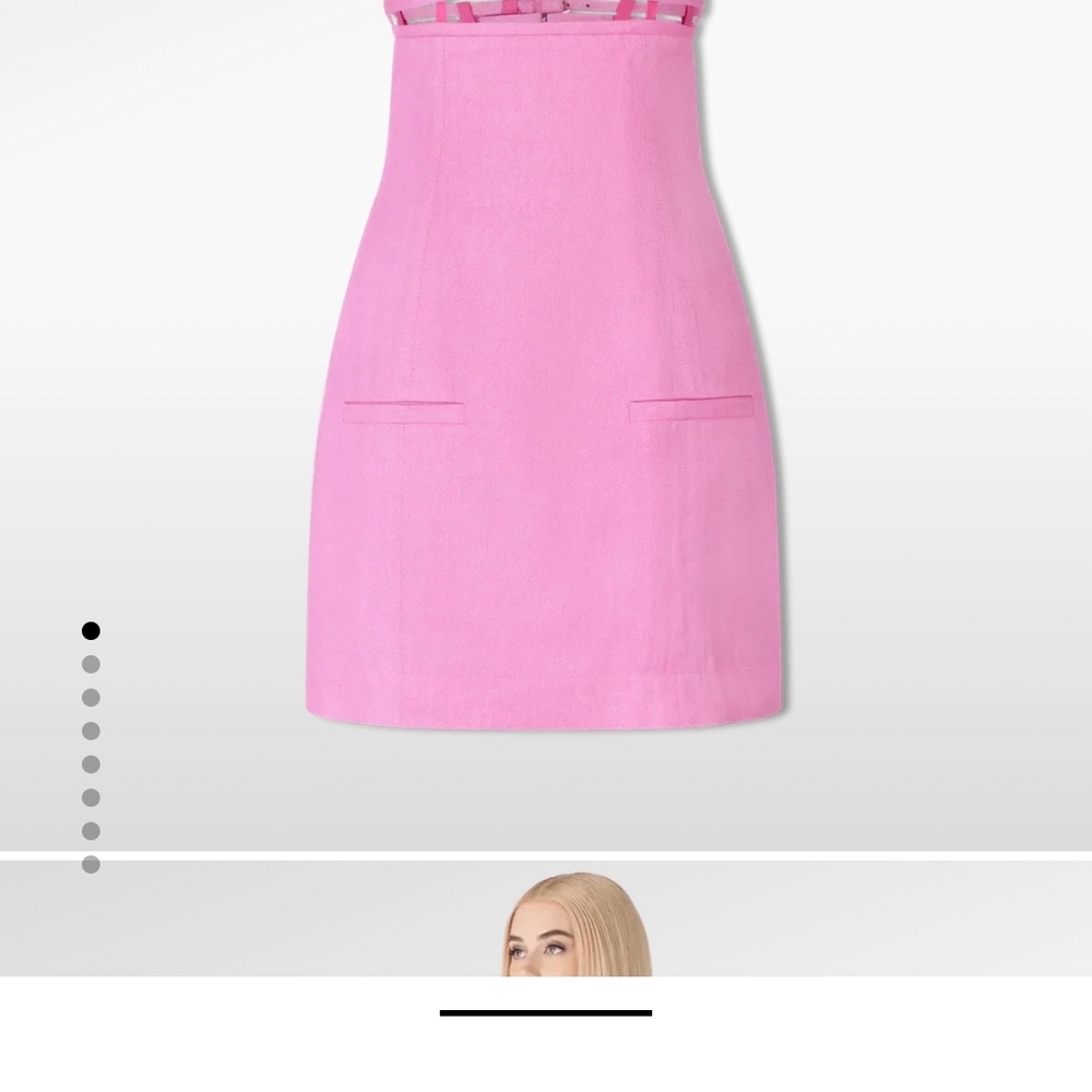 Jacquemus Pink Halter Cutout Mini Dress - Picture 2 of 10